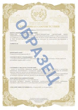 Образец Сертификат СТО 01.064.00220722.2-2020 Ленинск Сертификат СТО 01.064.00220722.2-2020 